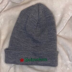 Heineken Gray Knit Beanie